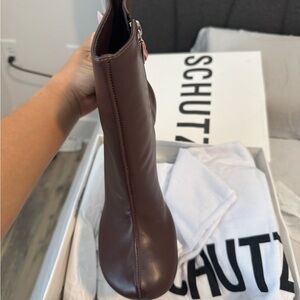 SCHUTZ Women's Chocolate Ankle Booties